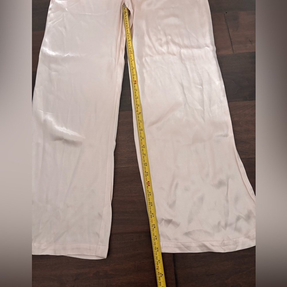 ESQUALO Champagne Satin Trousers BNT Sz Large - Picture 3 of 5